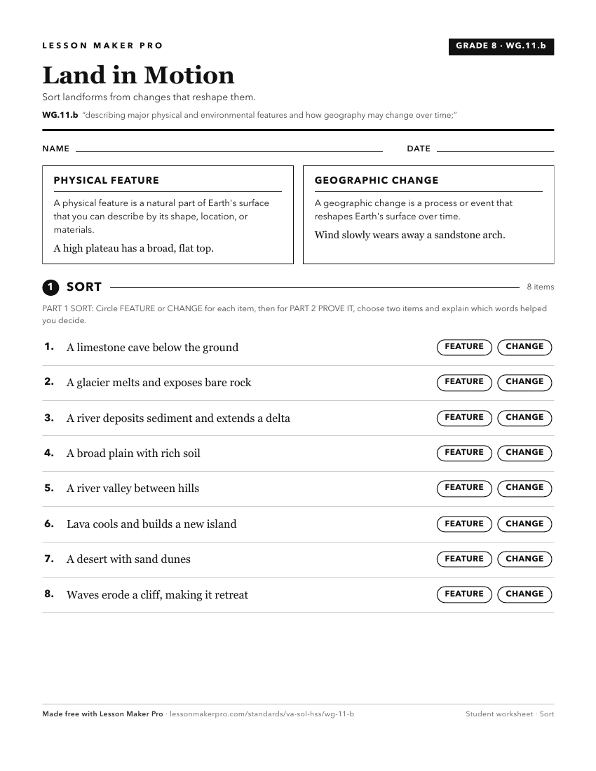 Preview of the WG.11.b printable worksheet