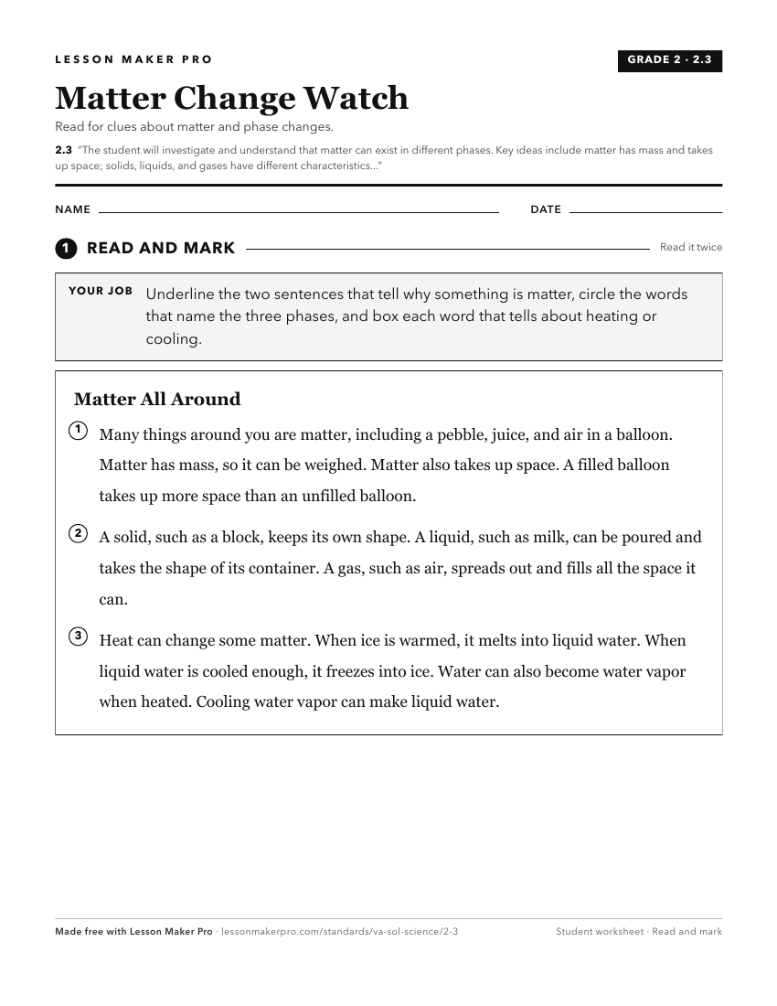 Preview of the 2.3 printable worksheet