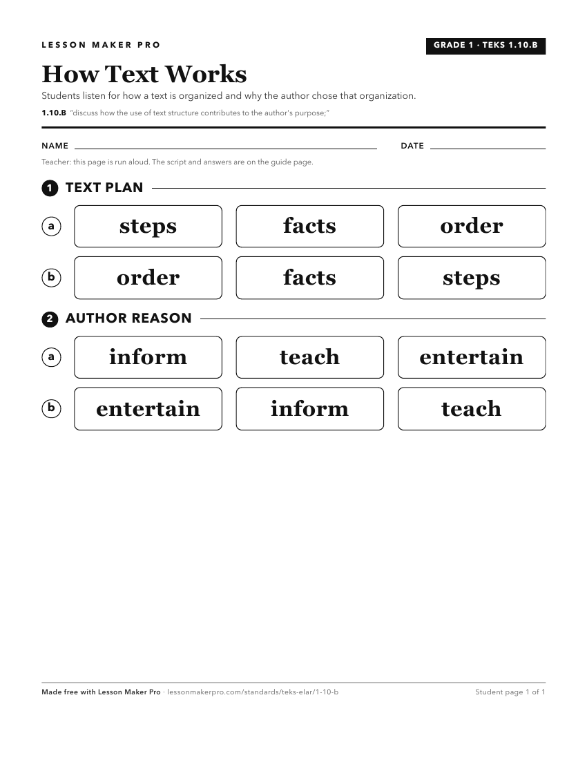 Preview of the 1.10.B printable worksheet
