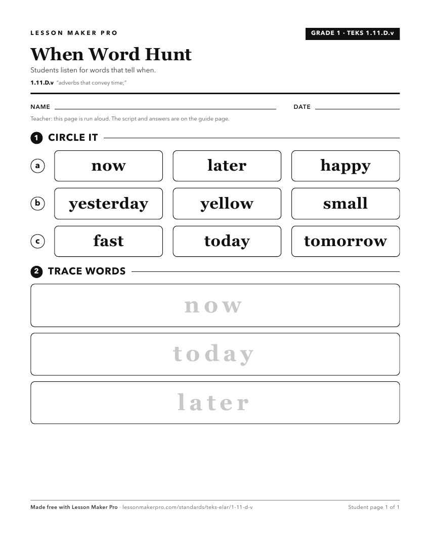 Preview of the 1.11.D.v printable worksheet