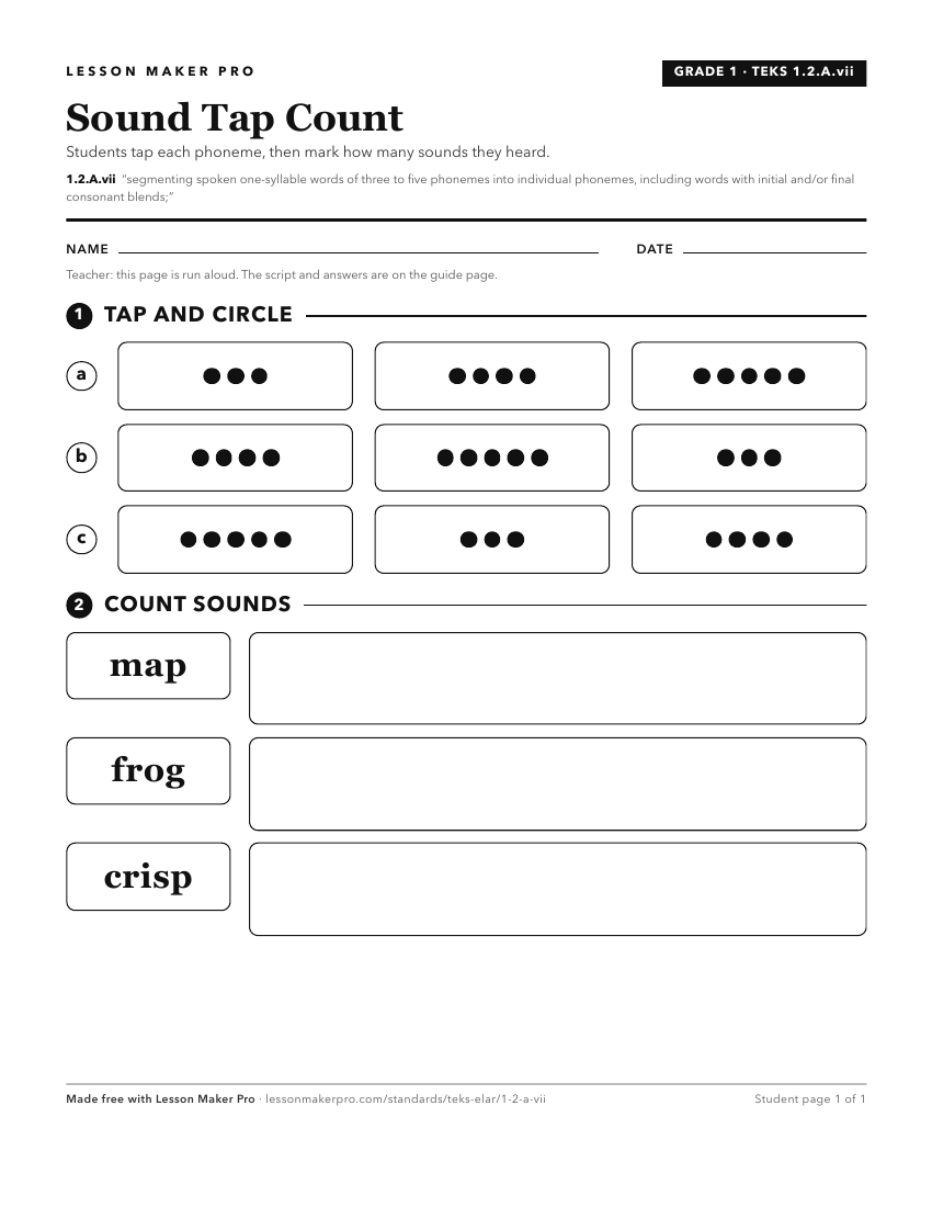 Preview of the 1.2.A.vii printable worksheet