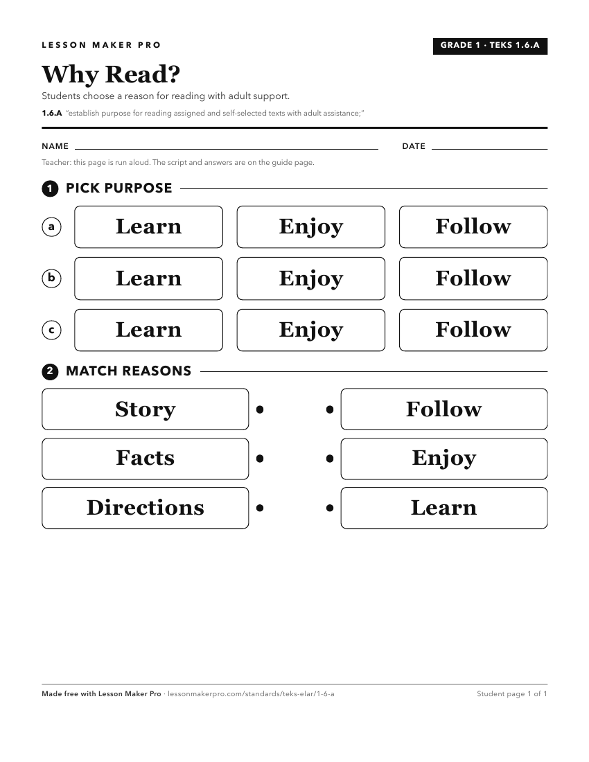 Preview of the 1.6.A printable worksheet