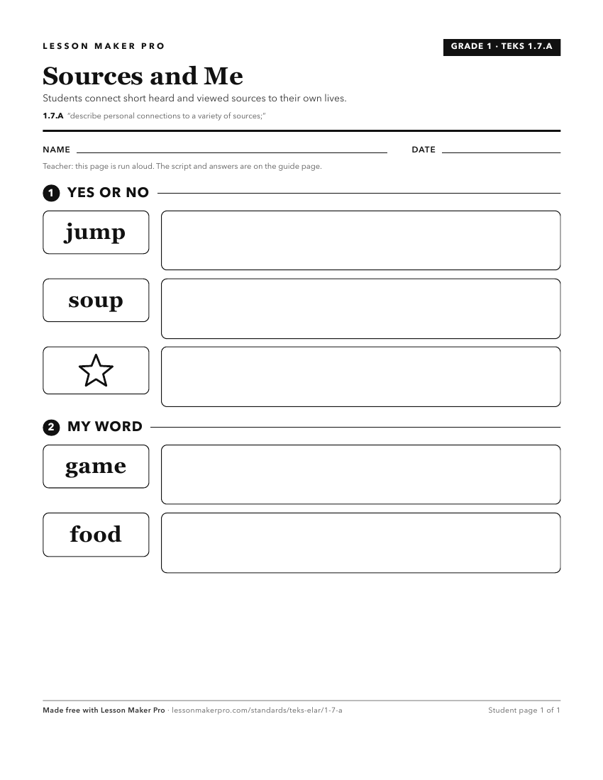 Preview of the 1.7.A printable worksheet
