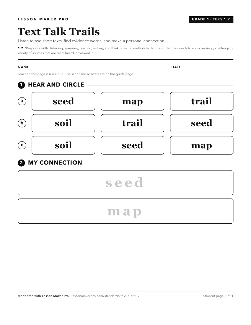 Preview of the 1.7 printable worksheet