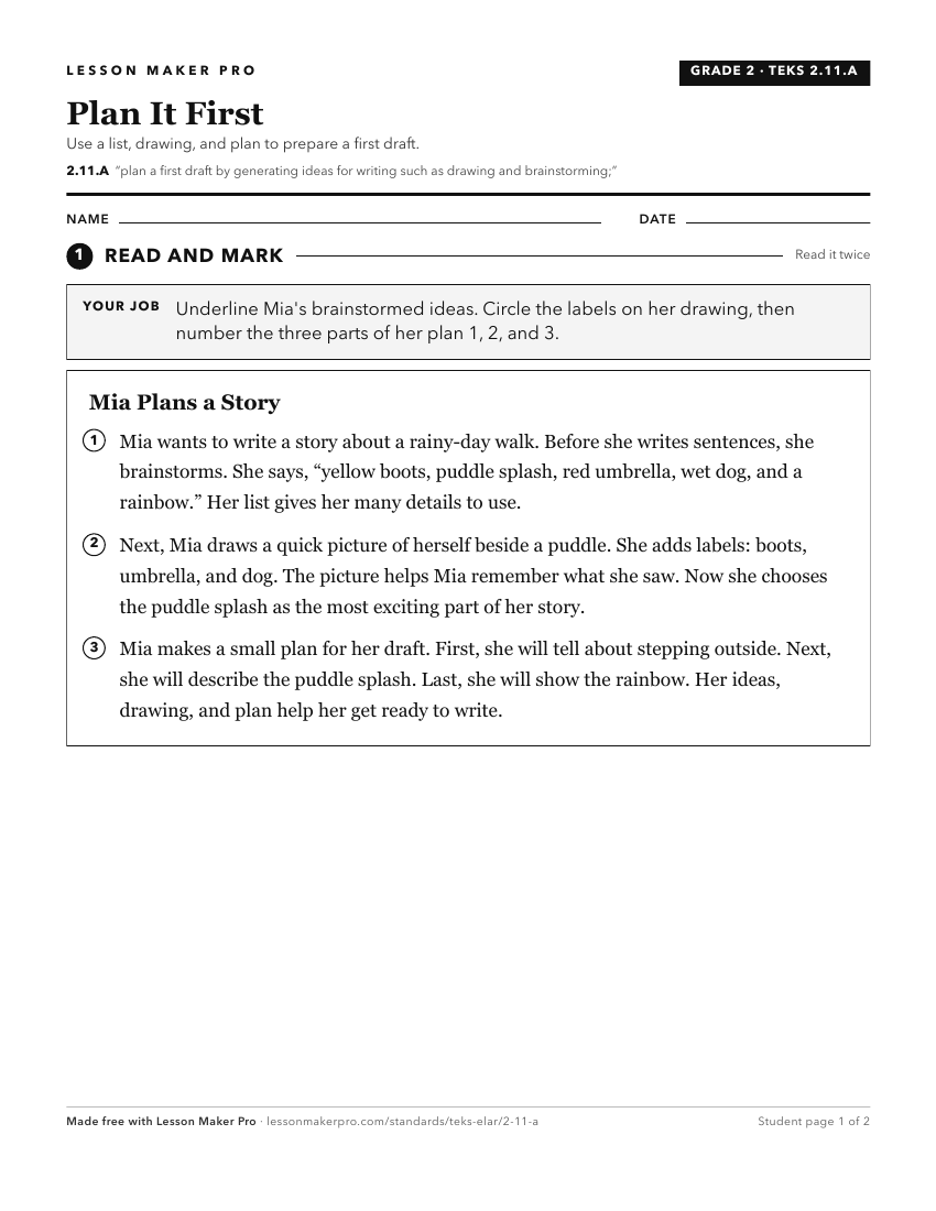 Preview of the 2.11.A printable worksheet