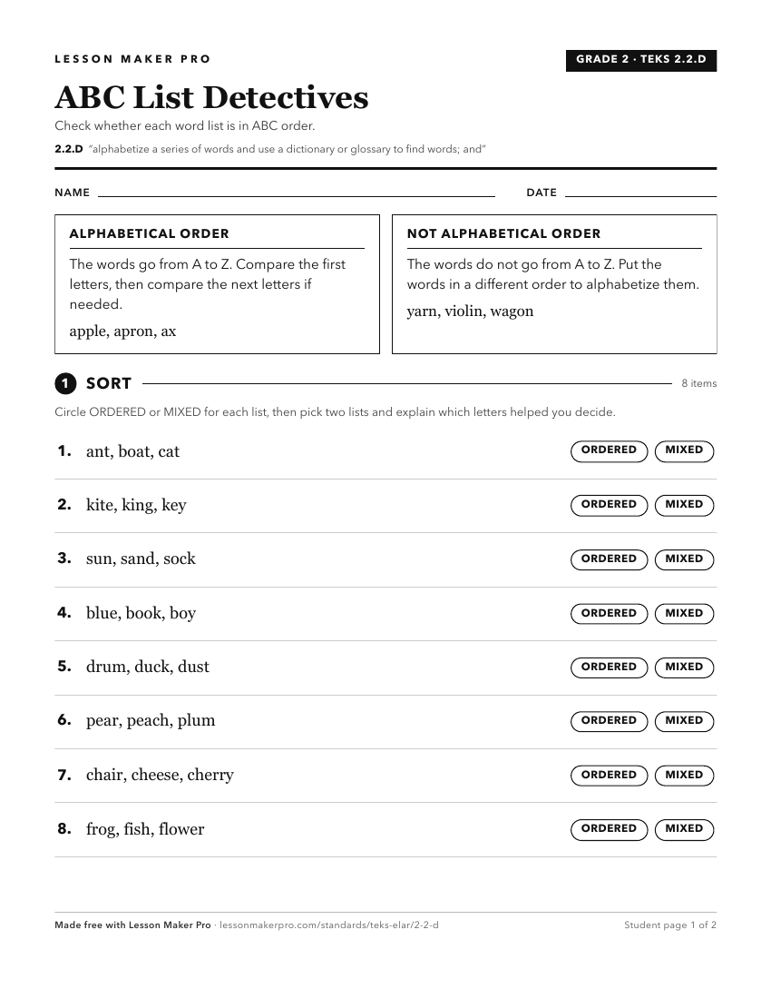 Preview of the 2.2.D printable worksheet