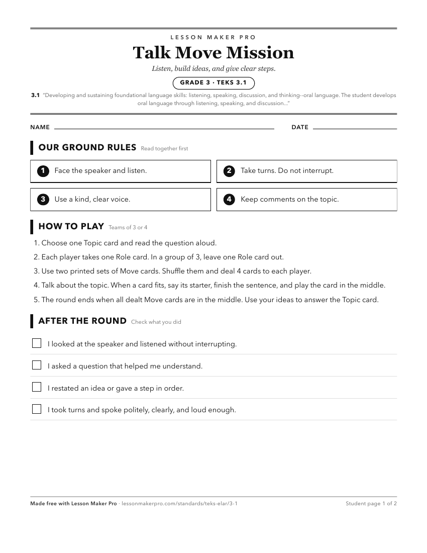 Preview of the 3.1 printable worksheet