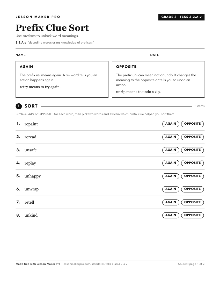 Preview of the 3.2.A.v printable worksheet
