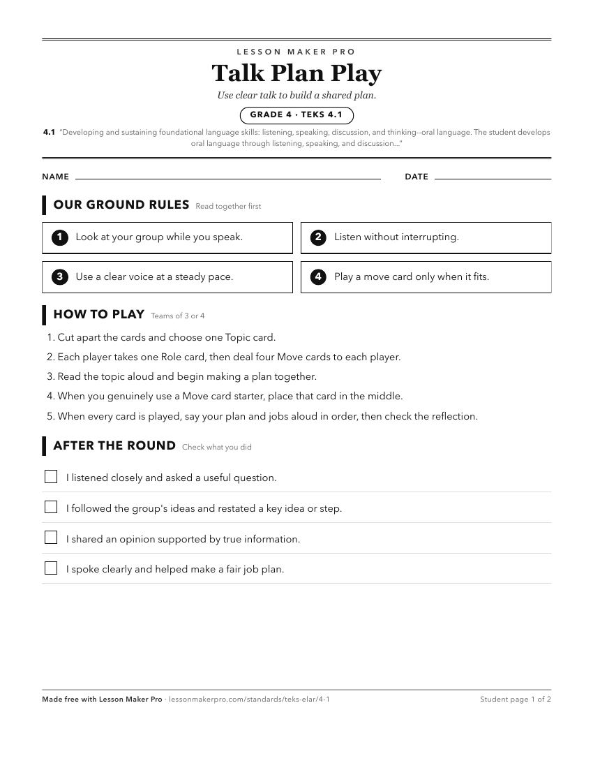 Preview of the 4.1 printable worksheet