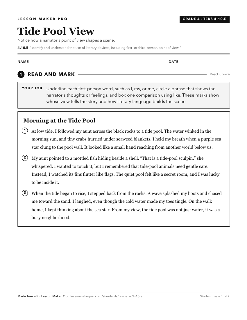 Preview of the 4.10.E printable worksheet
