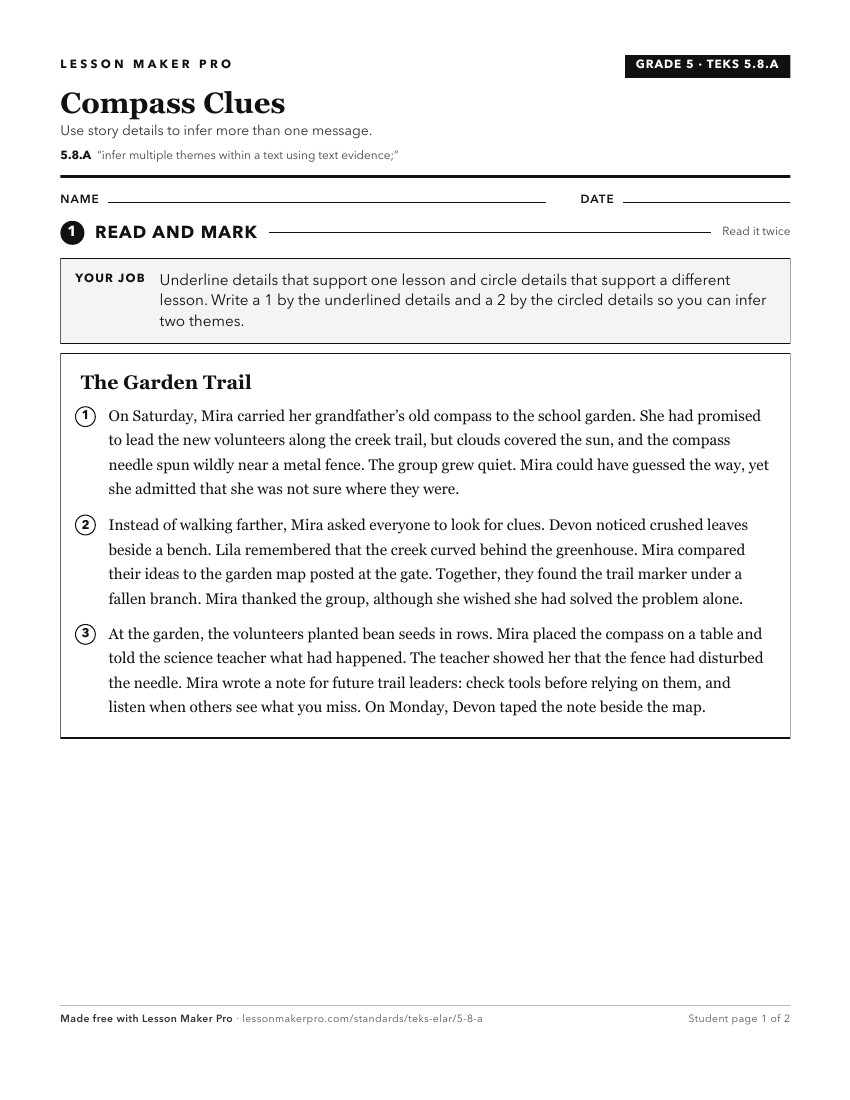 Preview of the 5.8.A printable worksheet