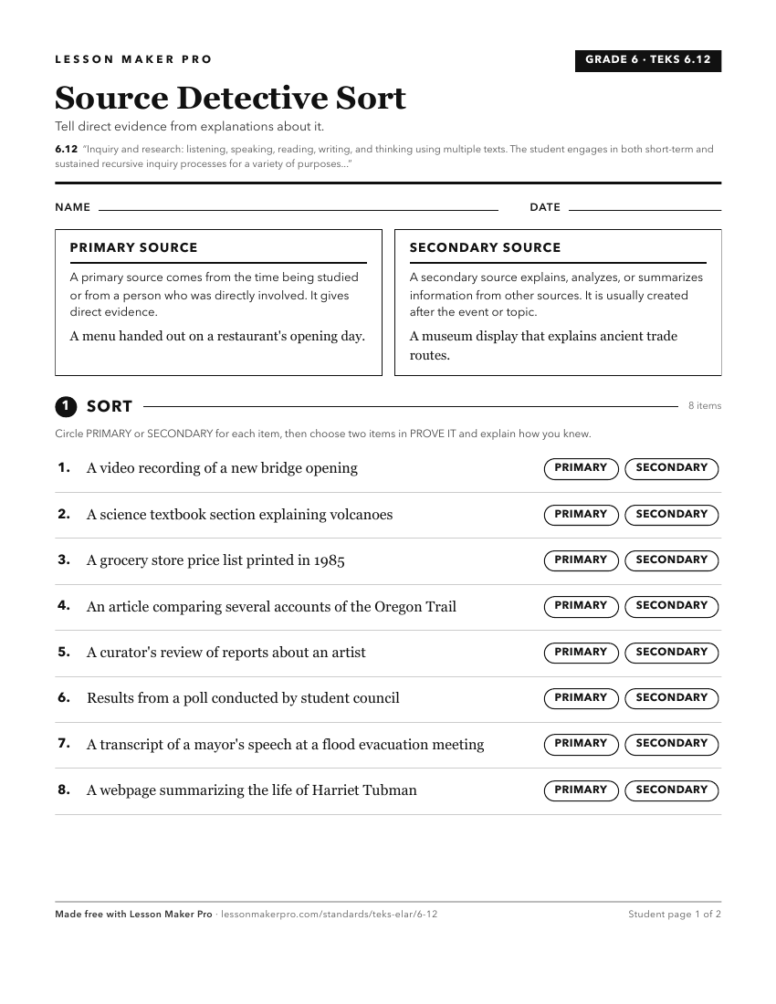 Preview of the 6.12 printable worksheet