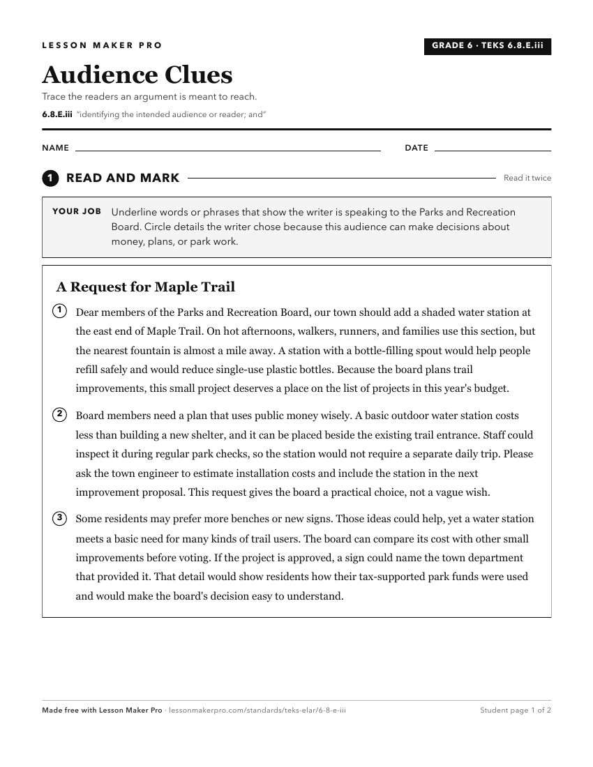 Preview of the 6.8.E.iii printable worksheet