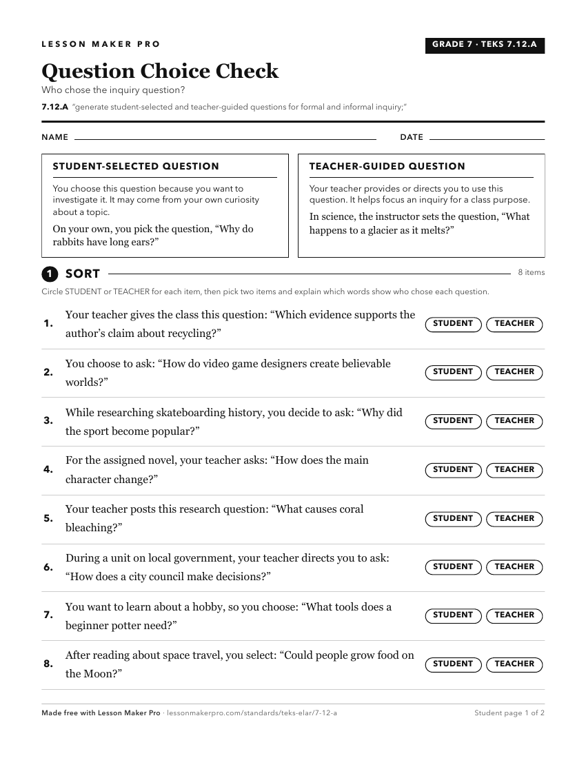 Preview of the 7.12.A printable worksheet