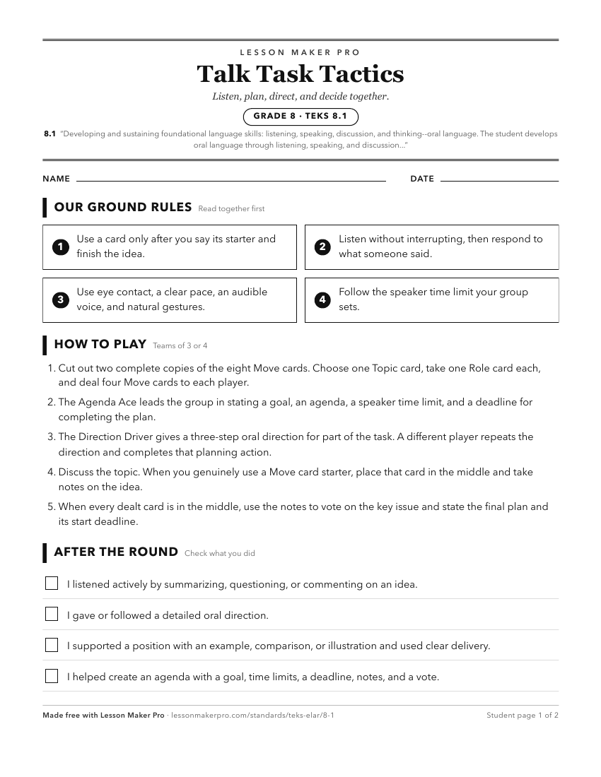Preview of the 8.1 printable worksheet
