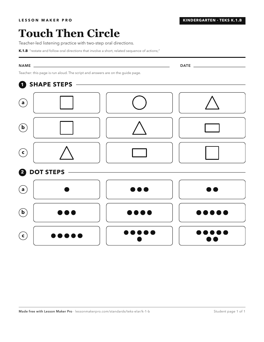 Preview of the K.1.B printable worksheet