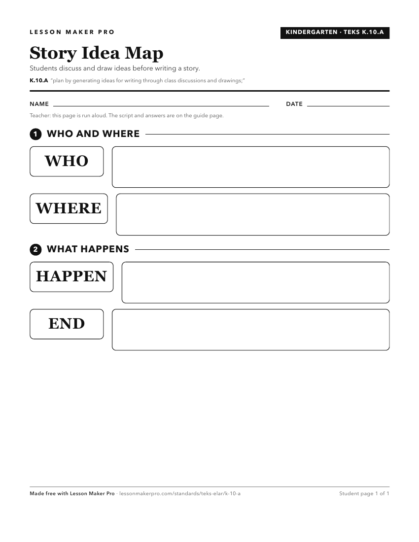 Preview of the K.10.A printable worksheet