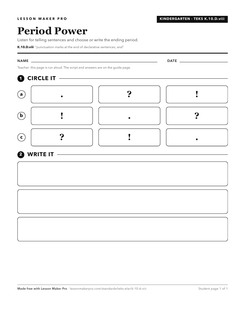 Preview of the K.10.D.viii printable worksheet