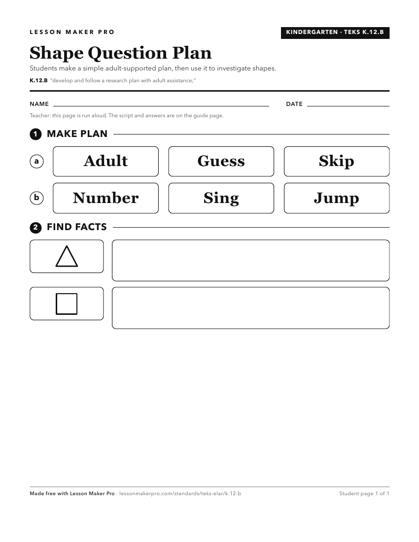 Preview of the K.12.B printable worksheet