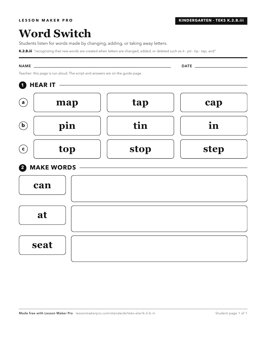 Preview of the K.2.B.iii printable worksheet