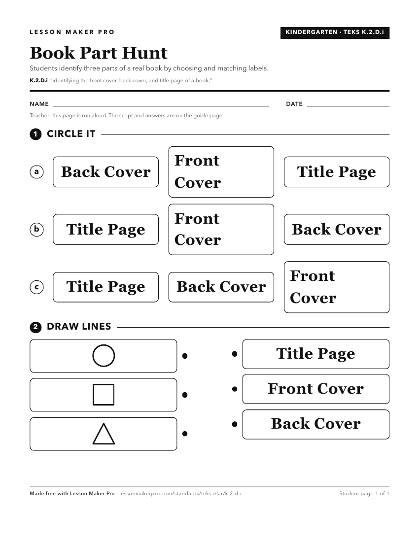 Preview of the K.2.D.i printable worksheet