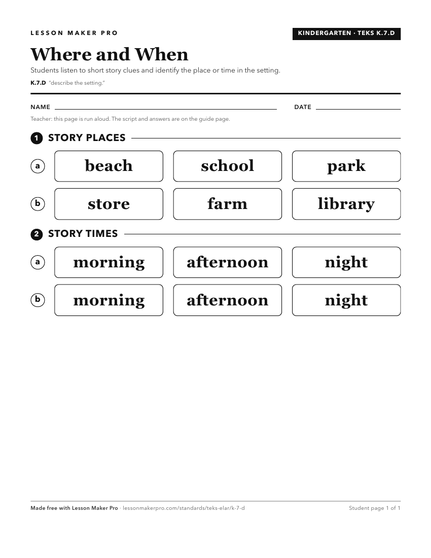 Preview of the K.7.D printable worksheet