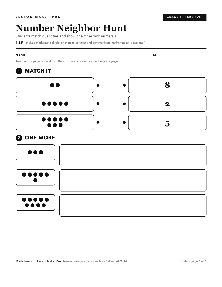 Preview of the 1.1.F printable worksheet