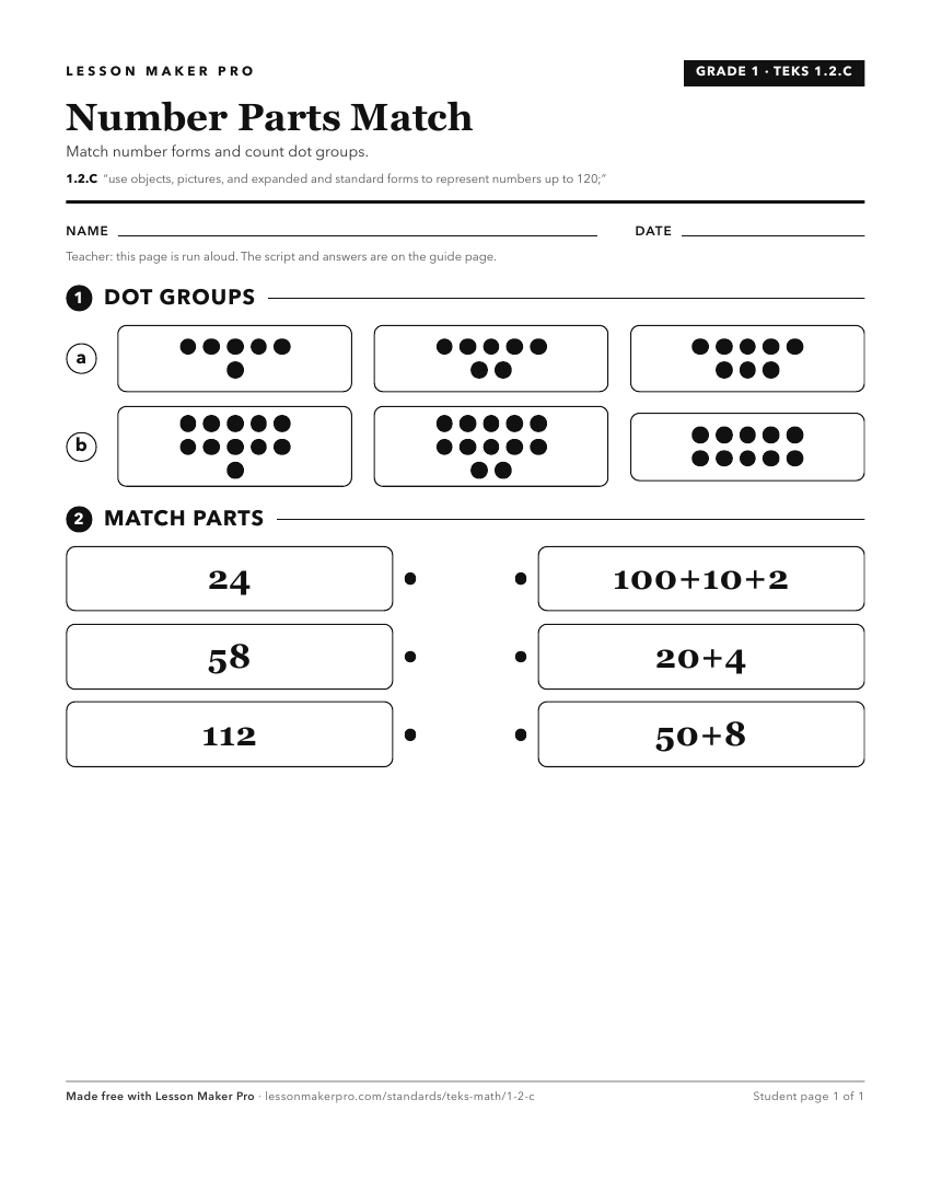Preview of the 1.2.C printable worksheet