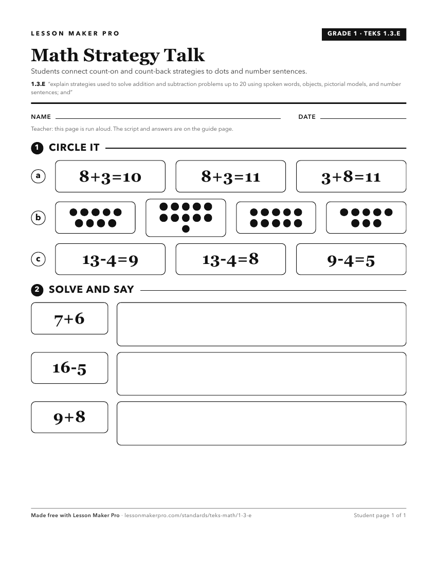 Preview of the 1.3.E printable worksheet