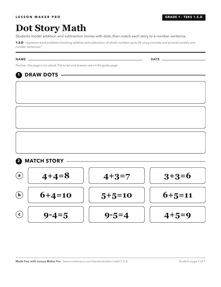 Preview of the 1.5.D printable worksheet