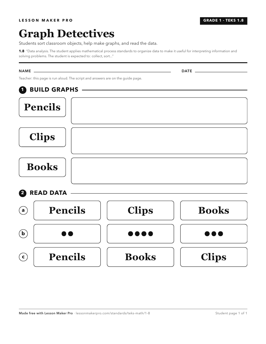 Preview of the 1.8 printable worksheet