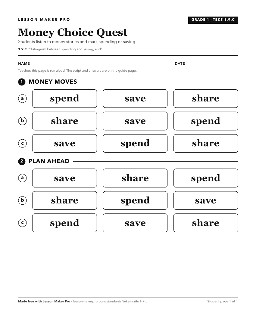 Preview of the 1.9.C printable worksheet