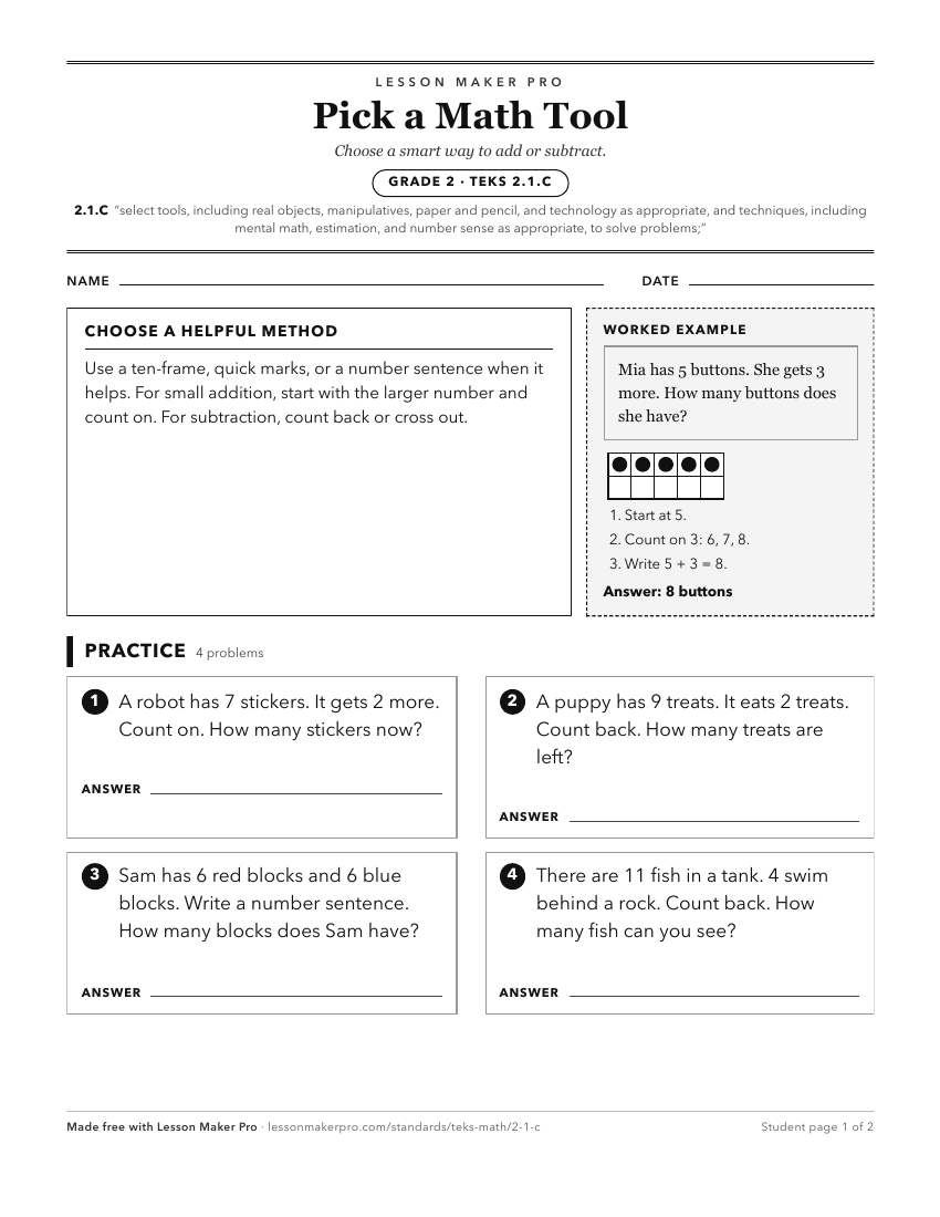 Preview of the 2.1.C printable worksheet