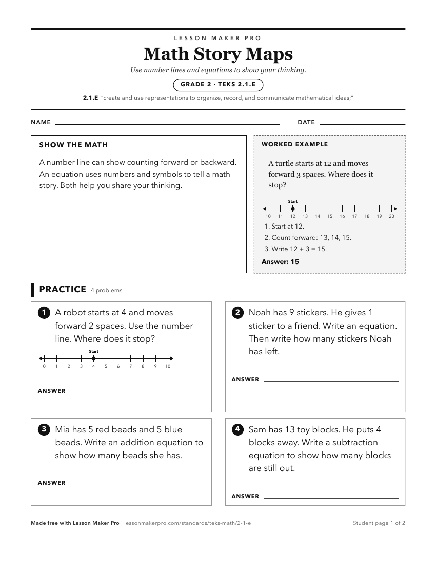 Preview of the 2.1.E printable worksheet