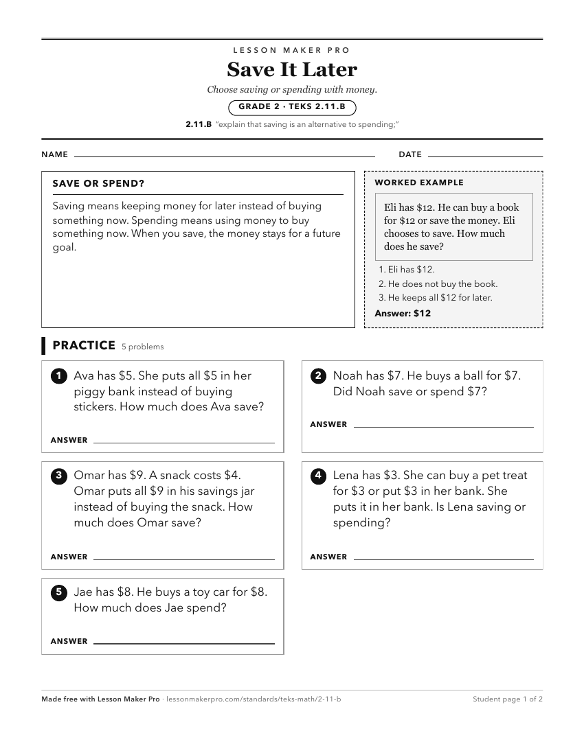 Preview of the 2.11.B printable worksheet