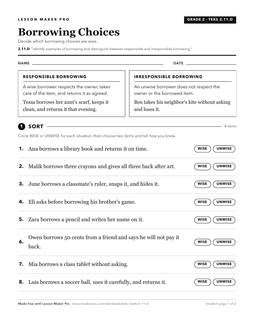 Preview of the 2.11.D printable worksheet