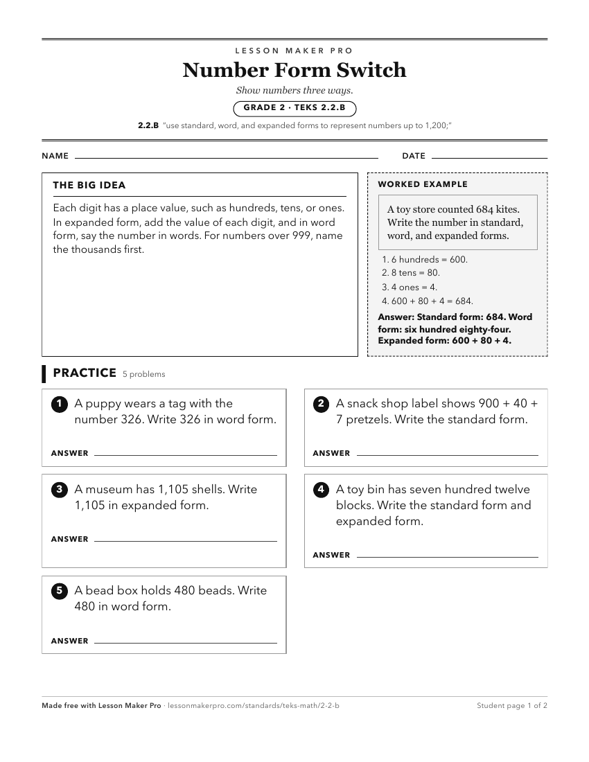 Preview of the 2.2.B printable worksheet