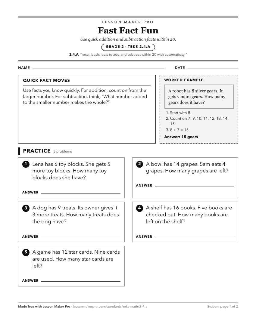 Preview of the 2.4.A printable worksheet