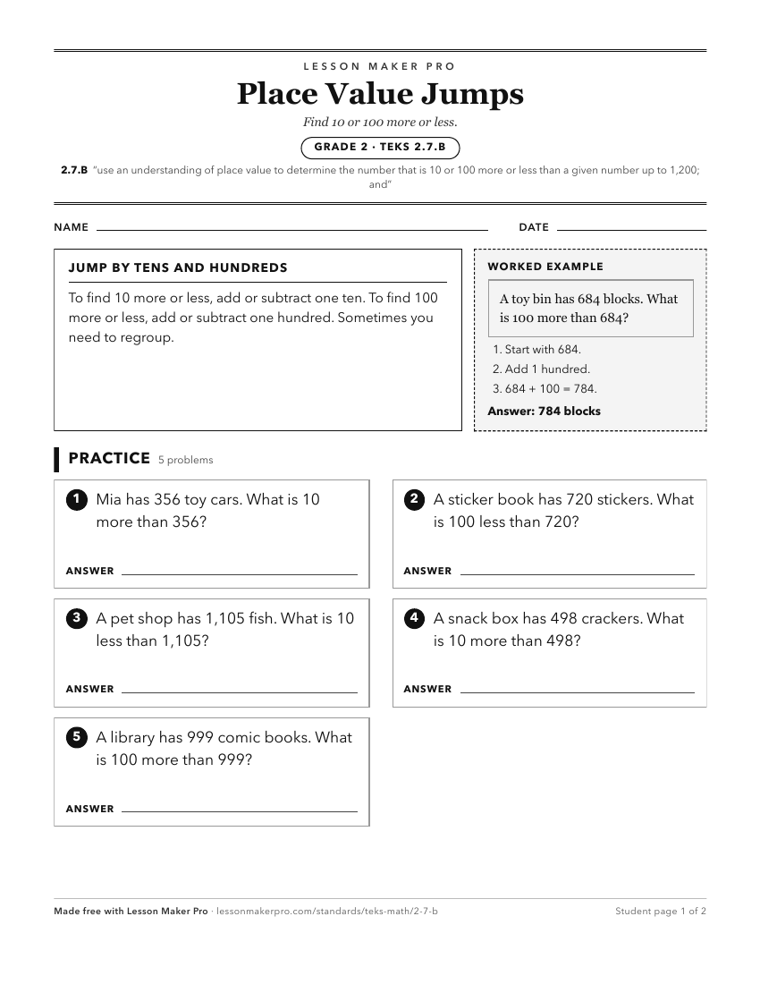 Preview of the 2.7.B printable worksheet