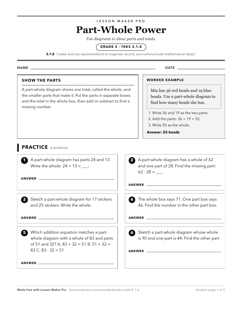 Preview of the 3.1.E printable worksheet