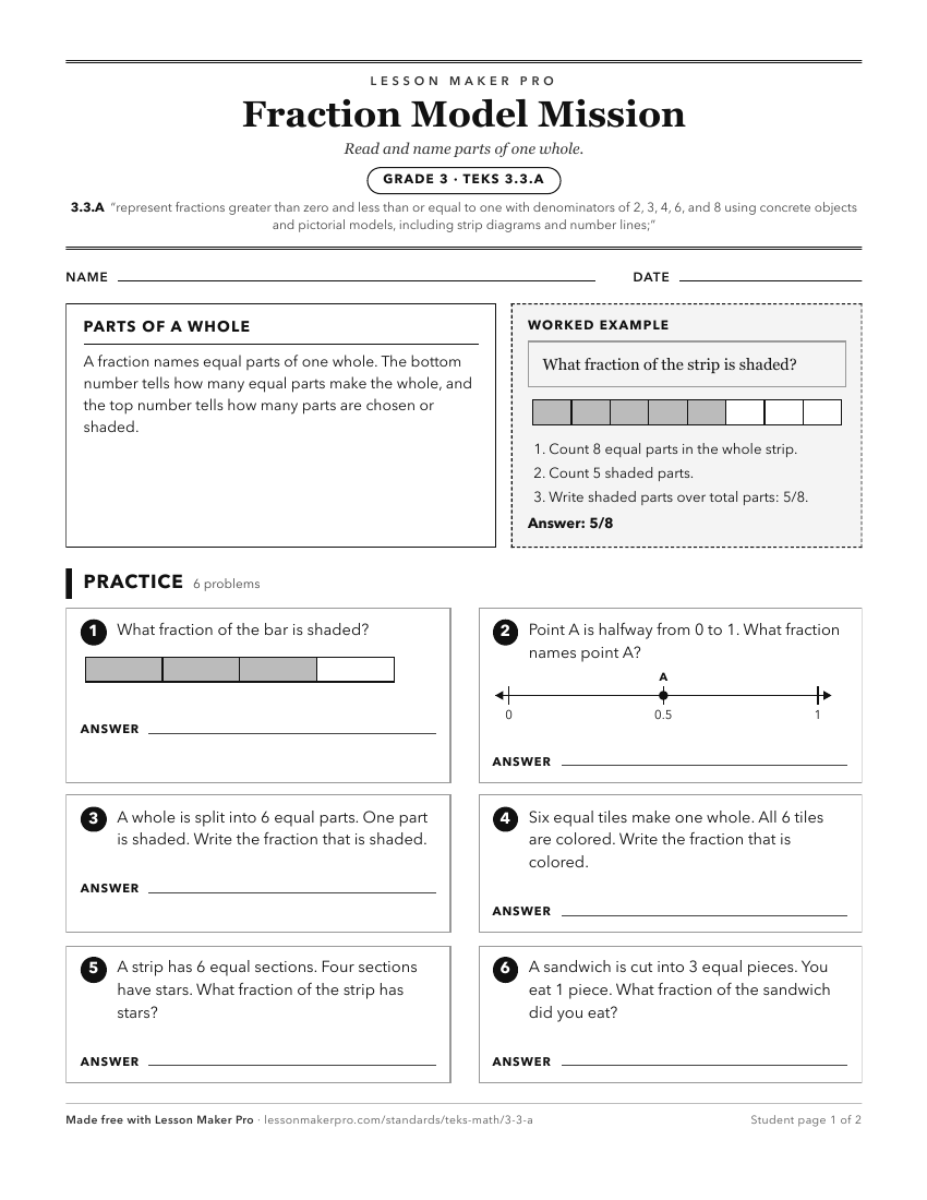 Preview of the 3.3.A printable worksheet