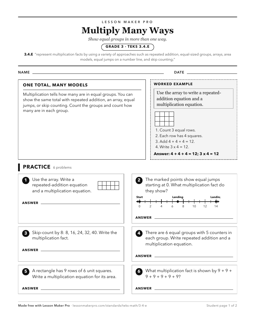 Preview of the 3.4.E printable worksheet