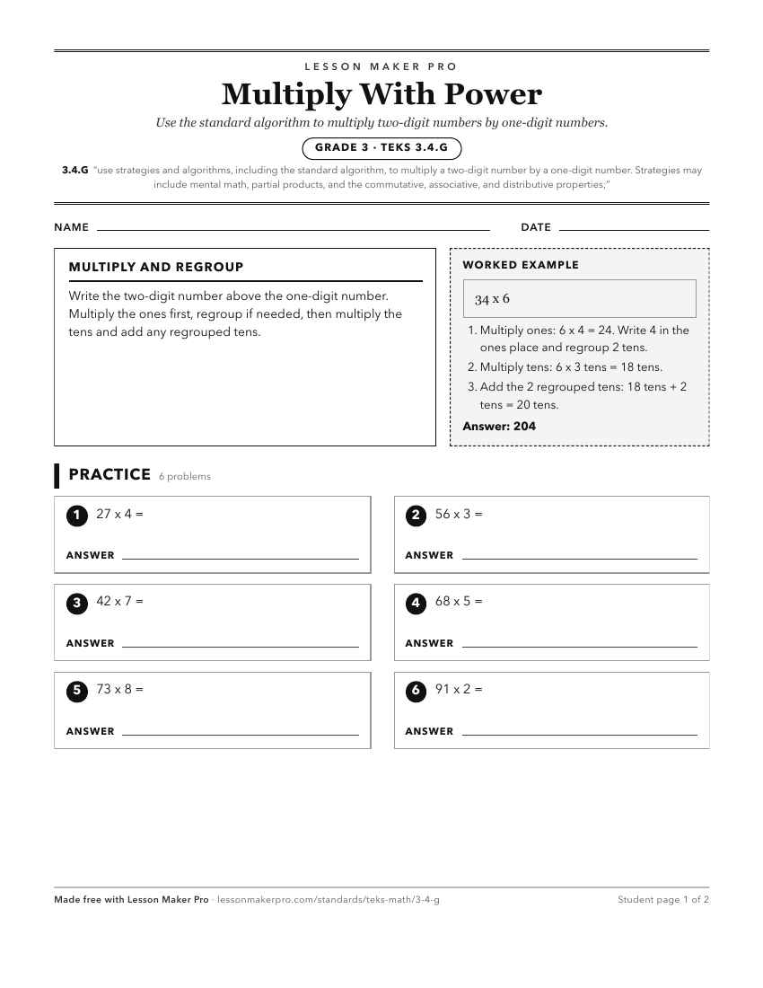 Preview of the 3.4.G printable worksheet