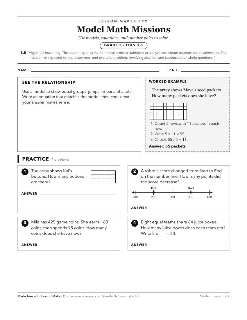 Preview of the 3.5 printable worksheet