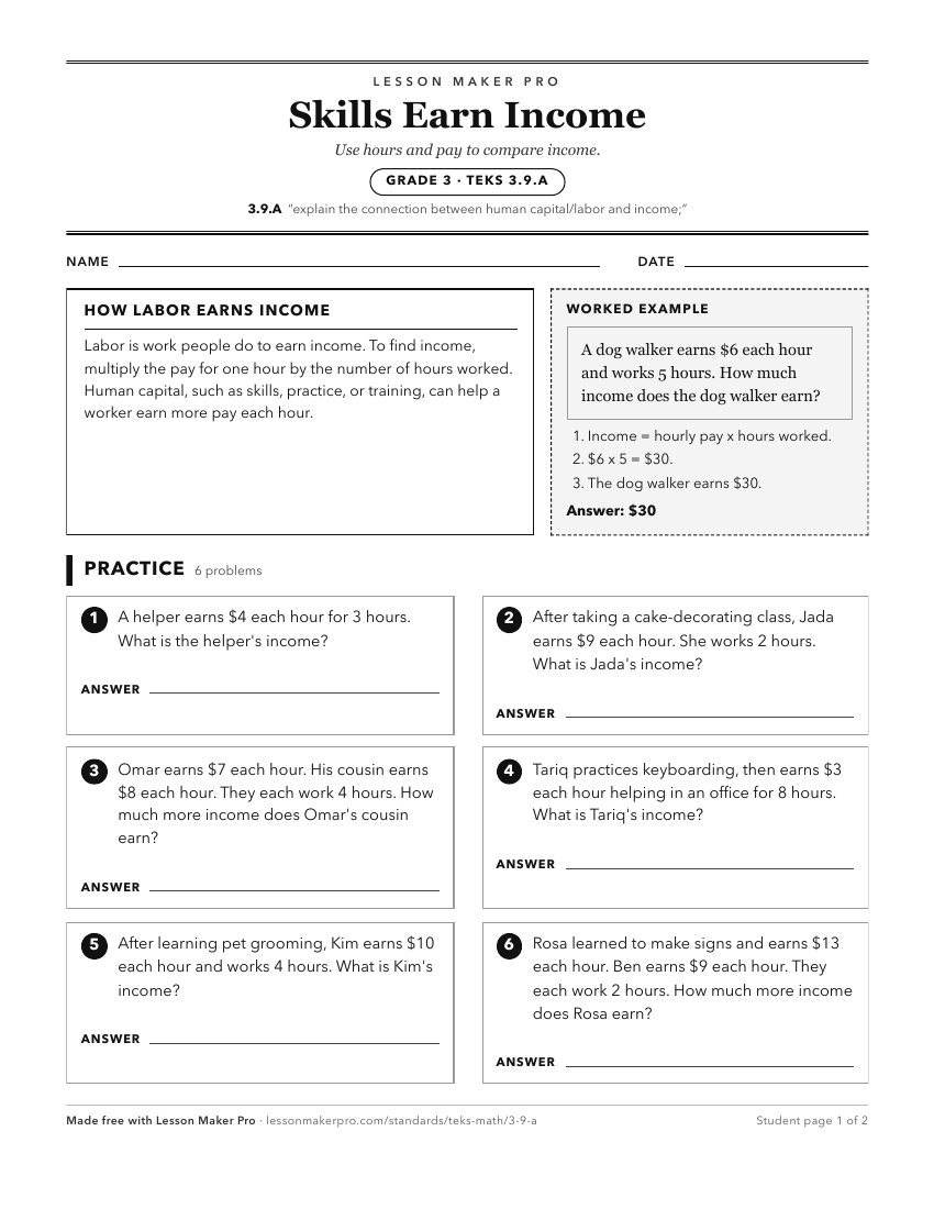 Preview of the 3.9.A printable worksheet
