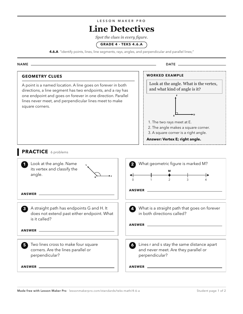 Preview of the 4.6.A printable worksheet