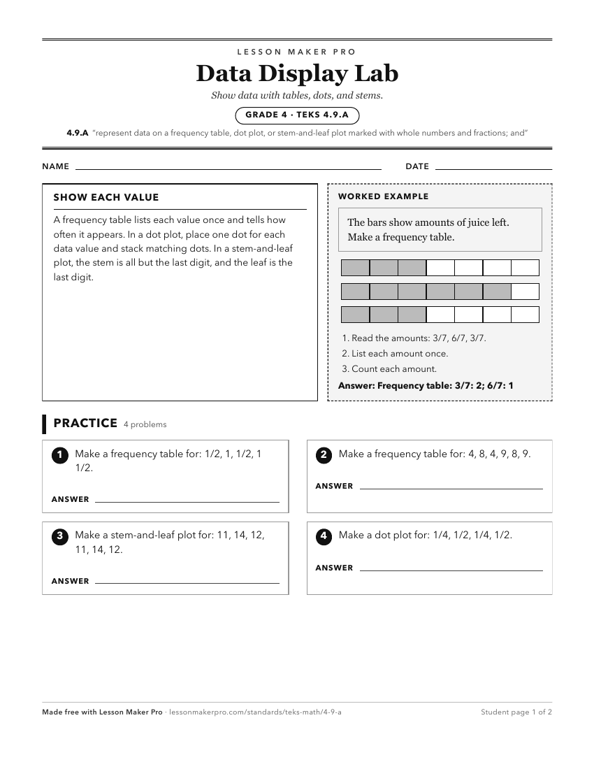 Preview of the 4.9.A printable worksheet
