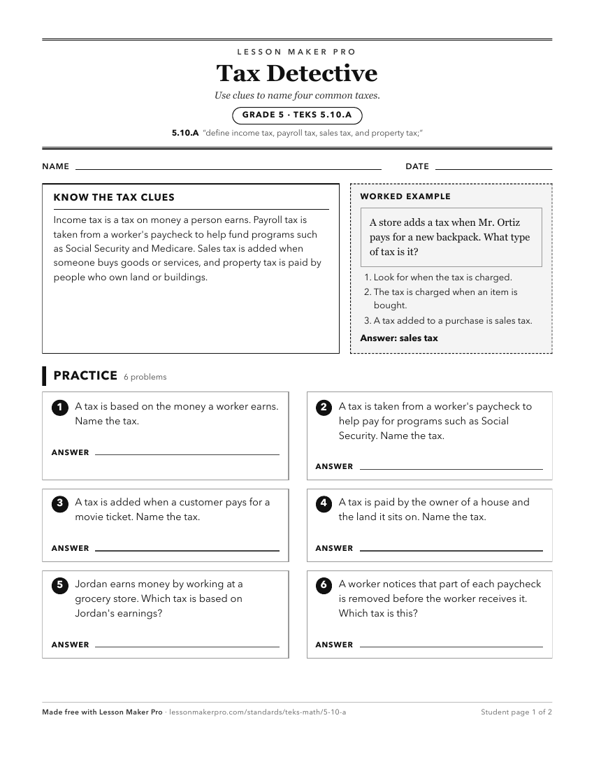 Preview of the 5.10.A printable worksheet