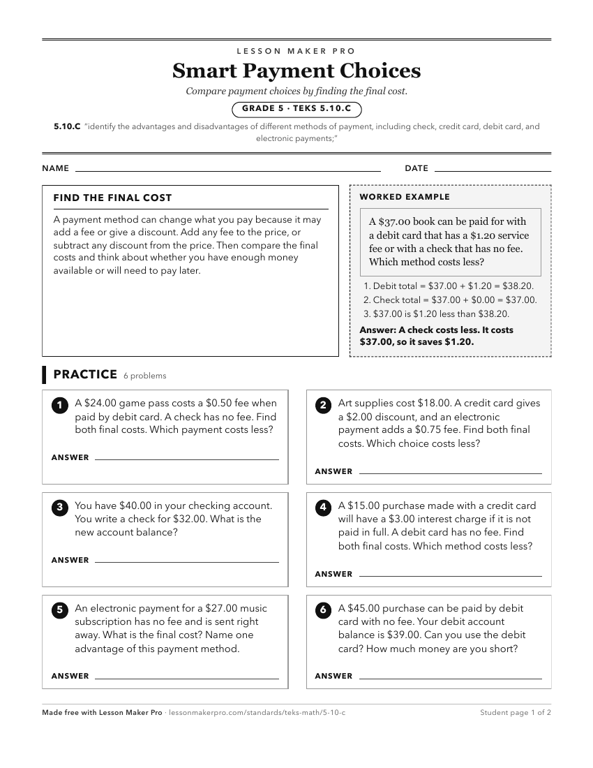 Preview of the 5.10.C printable worksheet