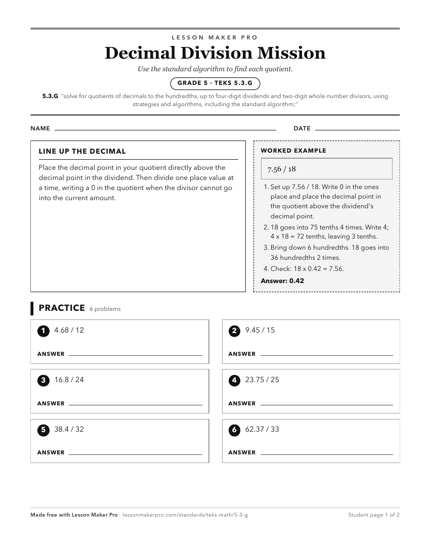 Preview of the 5.3.G printable worksheet